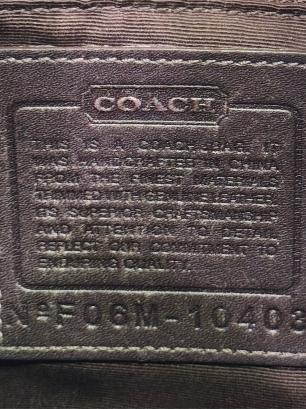 Vintage Coach Signature Crossbody Bag | Brown Jacquard Canvas & Leather Trim - Picture 4 of 16
